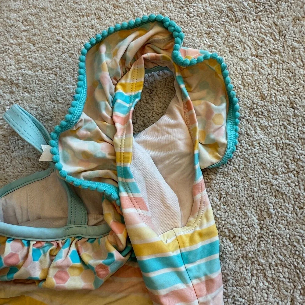 Matilda Jane Dream Chasers‎ Lollipop Lines Swimsuit Bathing Suit Girls 8 #3171